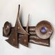 Vintage mid-century wall deco art object 'Brutalim'
