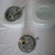 Pair of wall lamps or square ceiling lamp from the 50s