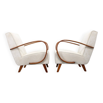 Pair of Art Deco armchairs by Jindřich Halabala, 1940s