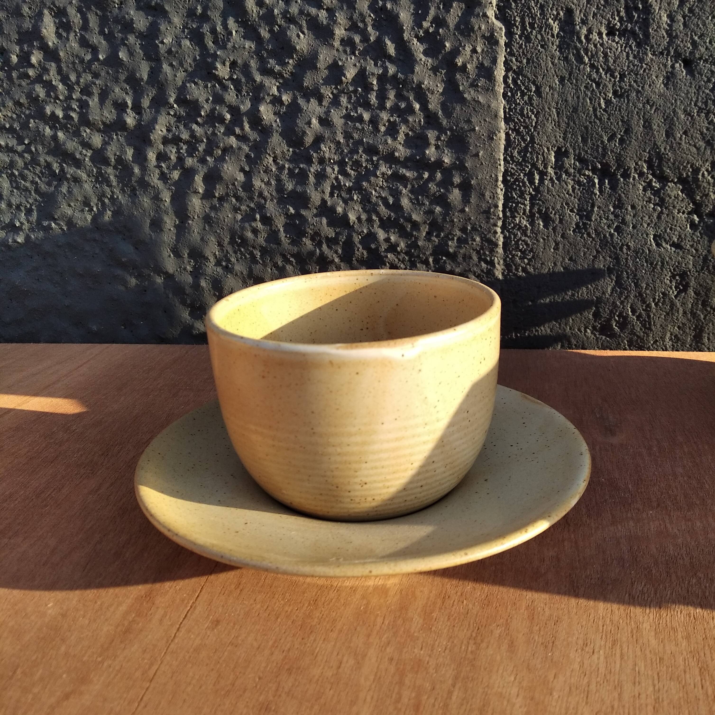 Coffee maker set sandstone village