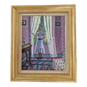 Huile sur panneau Le - petit