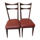 Deux chaises design italien Paolo Buffa 1950