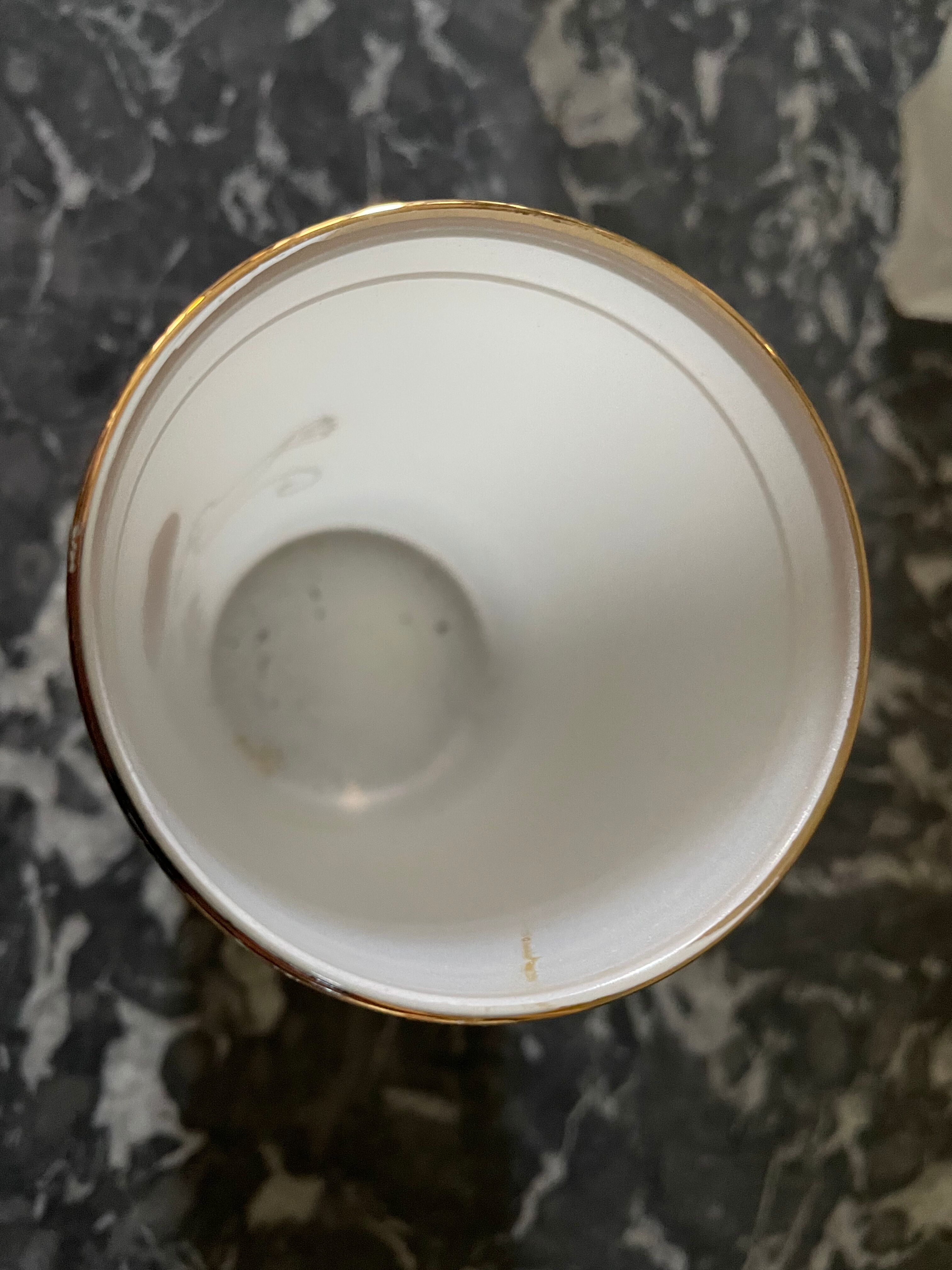 Golden glass carafons