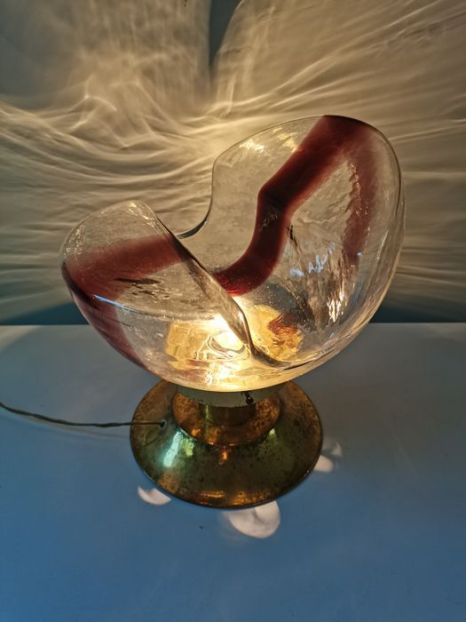 Lampe Italienne en verre Mazzega