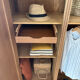 Armoire Parisienne en chêne brut 