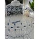 Sidibousaid Tunisian White and Blue Birdcage Authentic Decorative Article