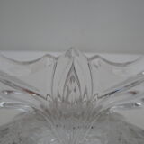 Old two-spoke crystal candle holder
