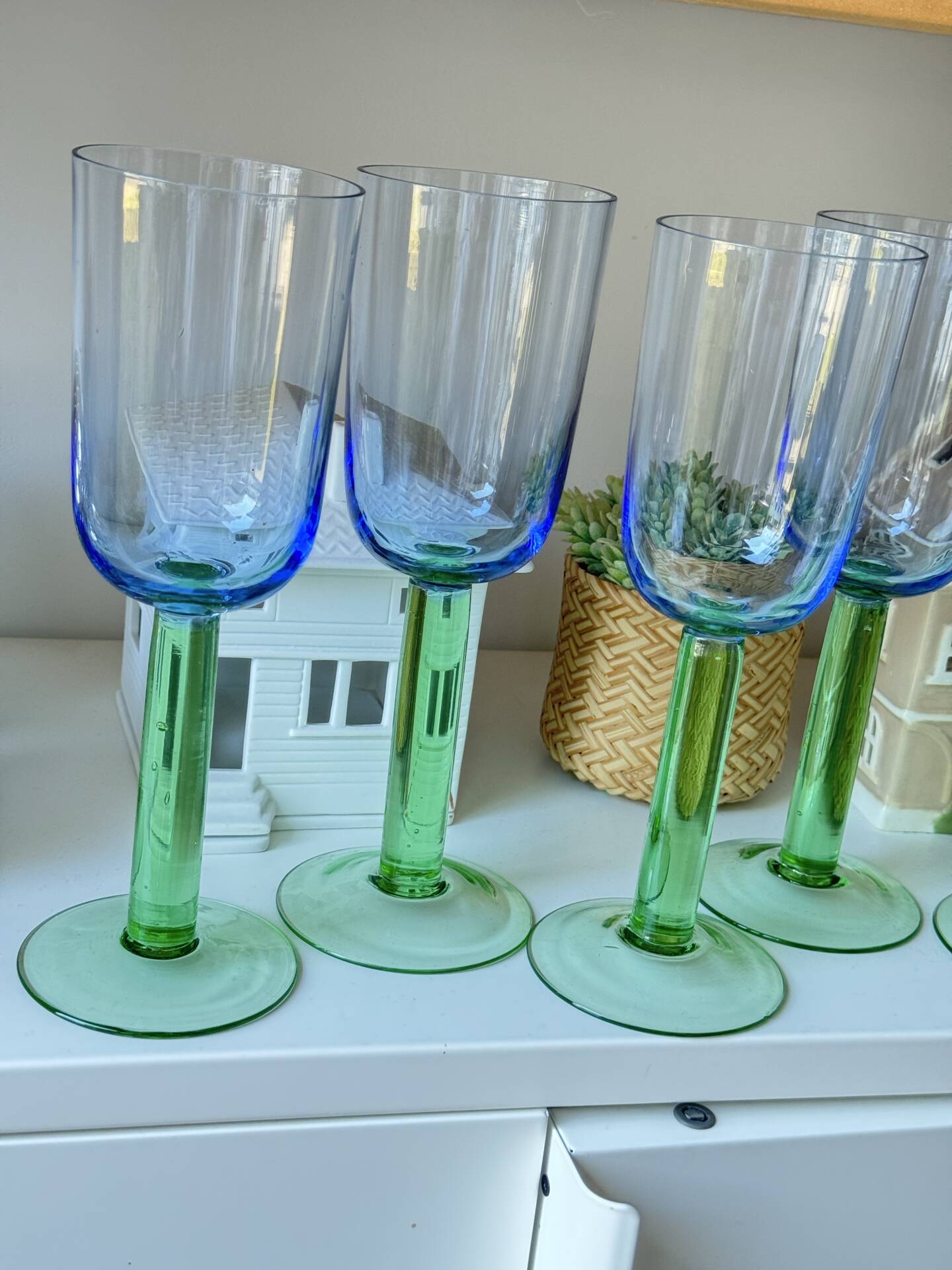 Superbe verres à pied vintage