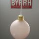 Suspension walker old opaline white globe spirit night light 1930 Art Deco TBE Ø 13 cm pink