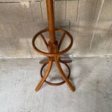Coat rack swivel parrot Baumann bistro style 1960 curved wood