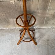 Coat rack swivel parrot Baumann bistro style 1960 curved wood