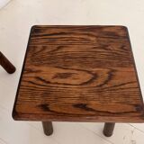 Nesting tables oak brutalist