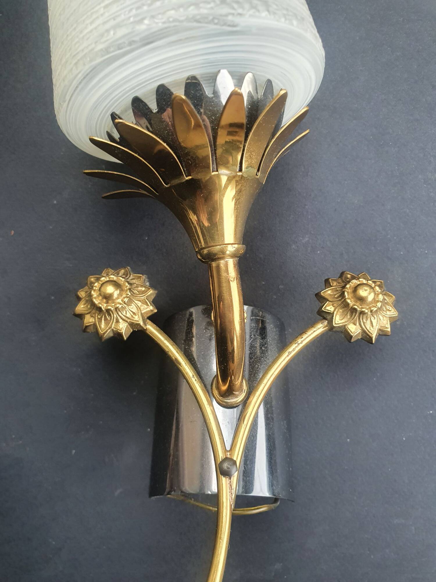 Pair of antique Art Deco wall sconces