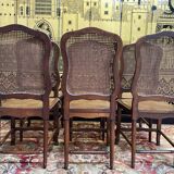 Suite of 6 Louis XVI style cane chairs