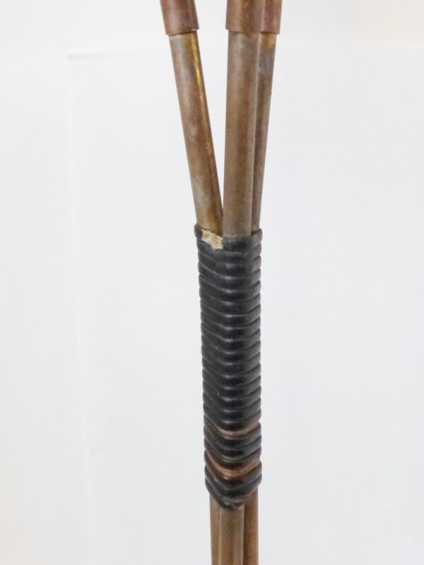 Lampadaire années 50 triple à flexible en laiton années 50 vintage rockabilly floor lamp