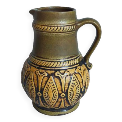 Pichet céramique west-germany jasba motifs graphiques vintage