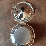 Vintage stainless steel sugar bowl