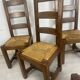 Chaises brutaliste 