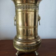Vintage brass umbrella stand