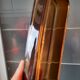 Beurrier en verre marron fumé Arcopal vintage