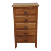 Chiffonnier ancien 5 tiroirs