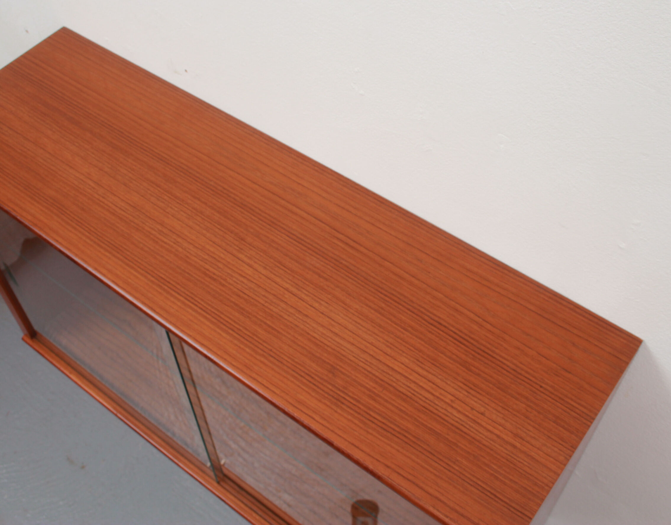 1960s showcase in teak