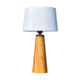 Elegant table lamp made of recycled solid wood for a warm and sustainable atmosphere "CÔNE"