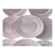 8 vintage dessert plates Salins powder pink – Ø 21.6 cm
