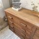 50s pitch pine haberdashery cabinet
