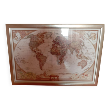 Cadre poster "planisphere - the world"