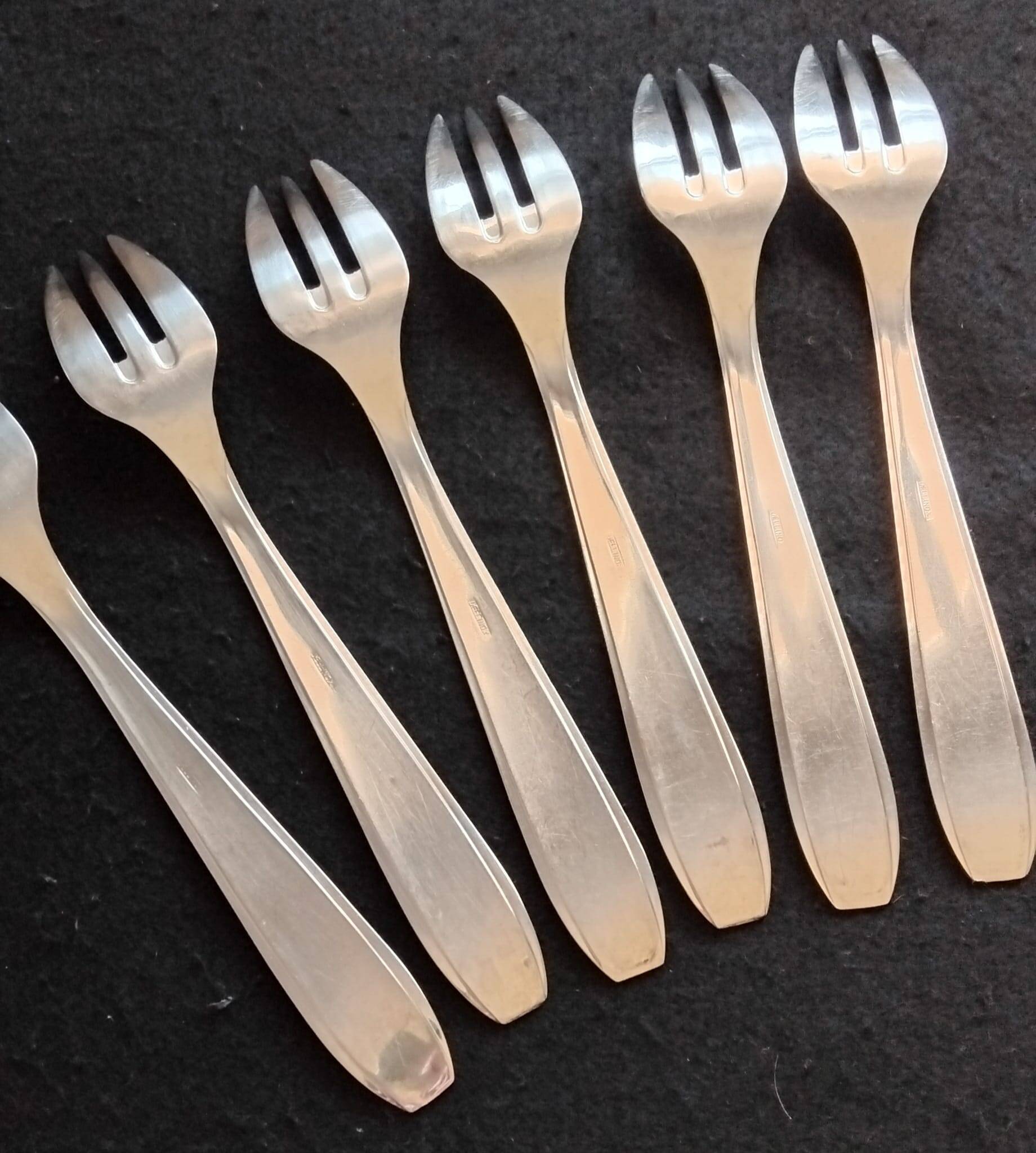 12-piece fish service - Art Deco style - Dell Inox