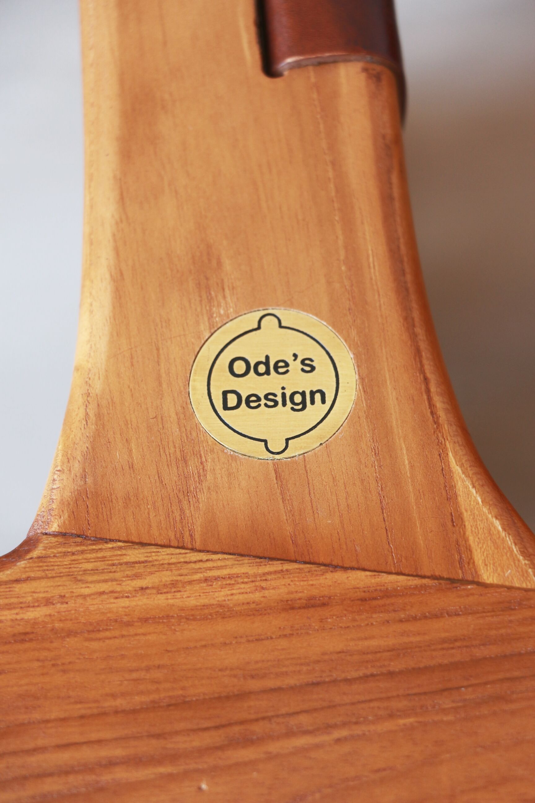 Pair of Teak & Leather heaters - model "Los Angeles" - Olivier de Schrijver