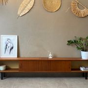 Vintage wooden sideboard from the 50s (shallow)
