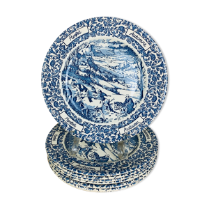 8 assiettes terre de