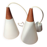 Pair of Scandinavian design pendant lamps