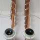 Paire d'appliques bois extensibles design scandinave vintage