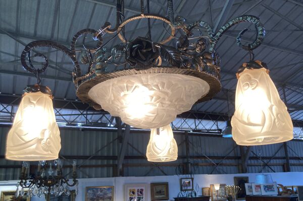 Lustre Art Déco - Degué