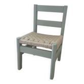 Children's chair in wood and cisal