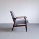 1960 henryk lis mid century armchair in grey tweed