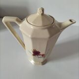 Jug Digoin Sarreguemines model 9225 – stylised floral decoration