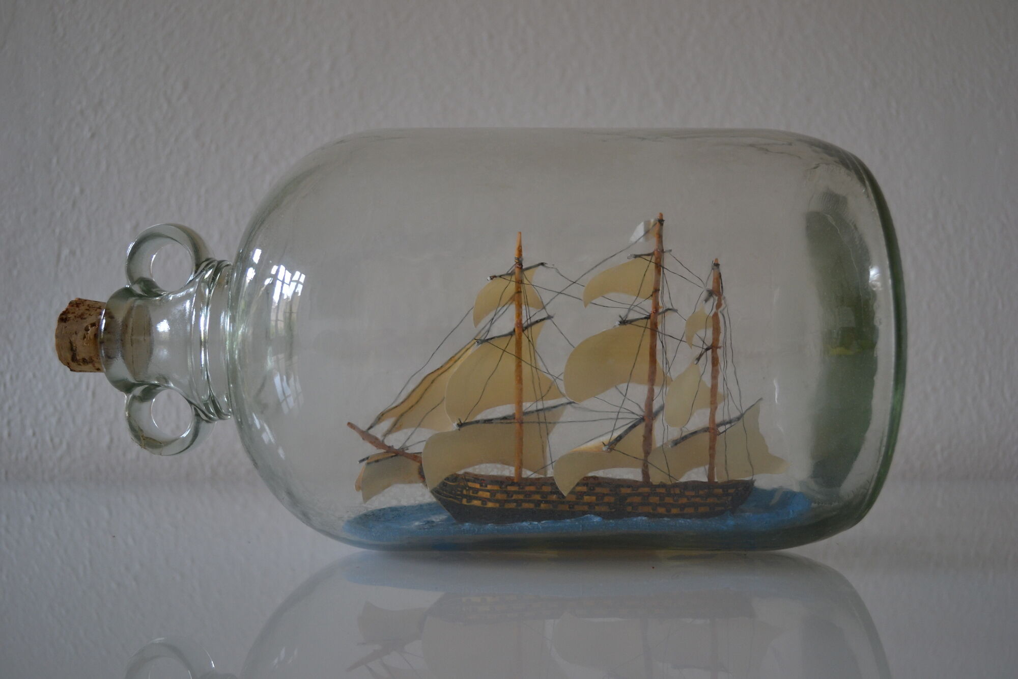 FLADO Artisanat de modèle de Bateau, voilier dans Une Bouteille en Verre, kit de Bateau et de Bateau, Ensemble de Cadeaux pour Les Amis et la Famille, kit de Construction de Bateau
