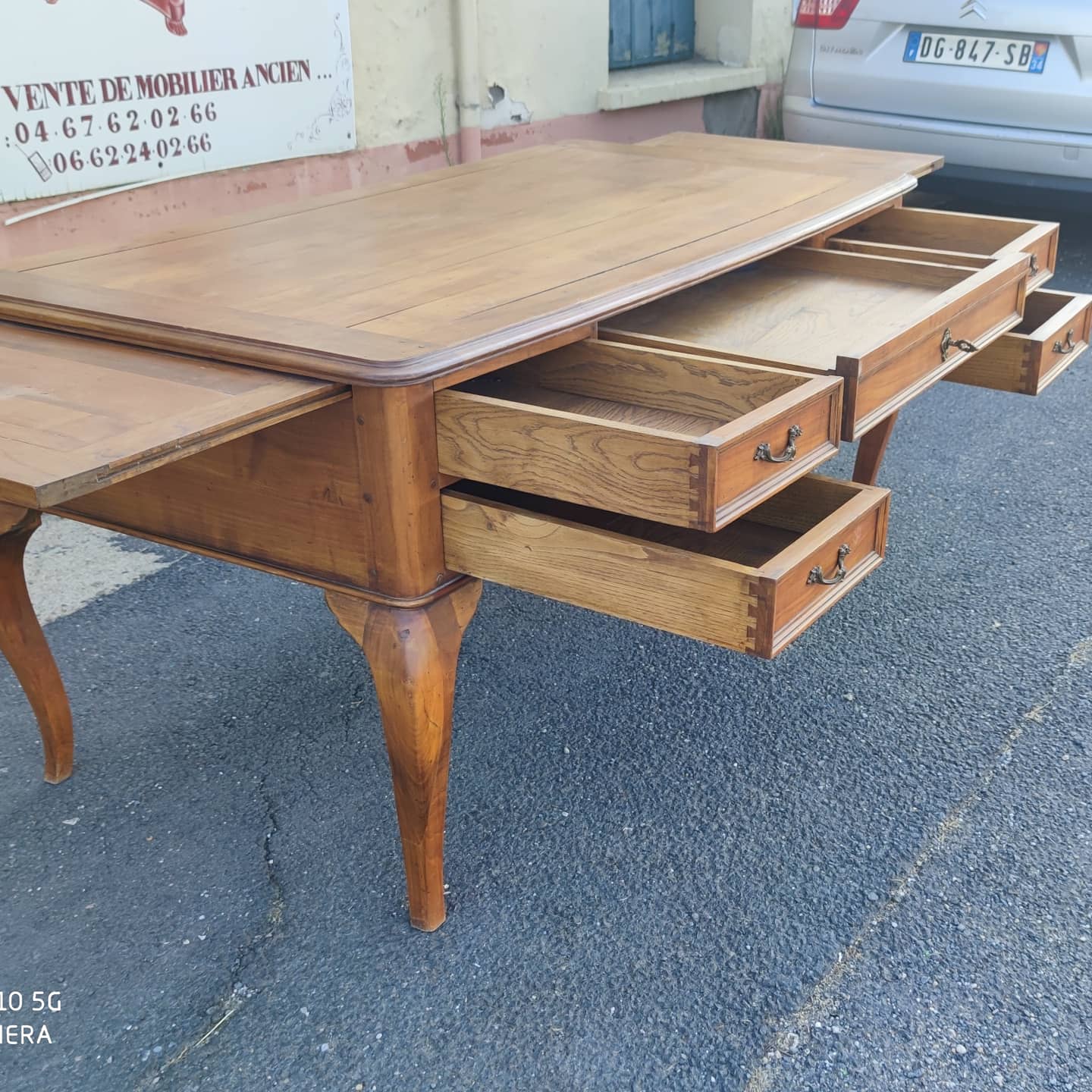 Large Louis XV style office in solid cherry