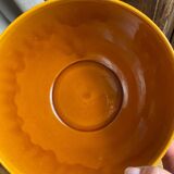 Glazed ceramic salad bowl