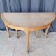 Half-moon beech console