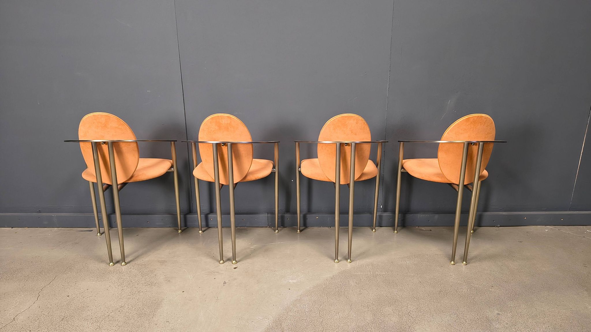 Vintage dining chairs by Belgochrom, set of 4 - 1980s