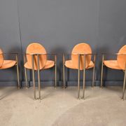 Vintage dining chairs by Belgochrom, set of 4 - 1980s