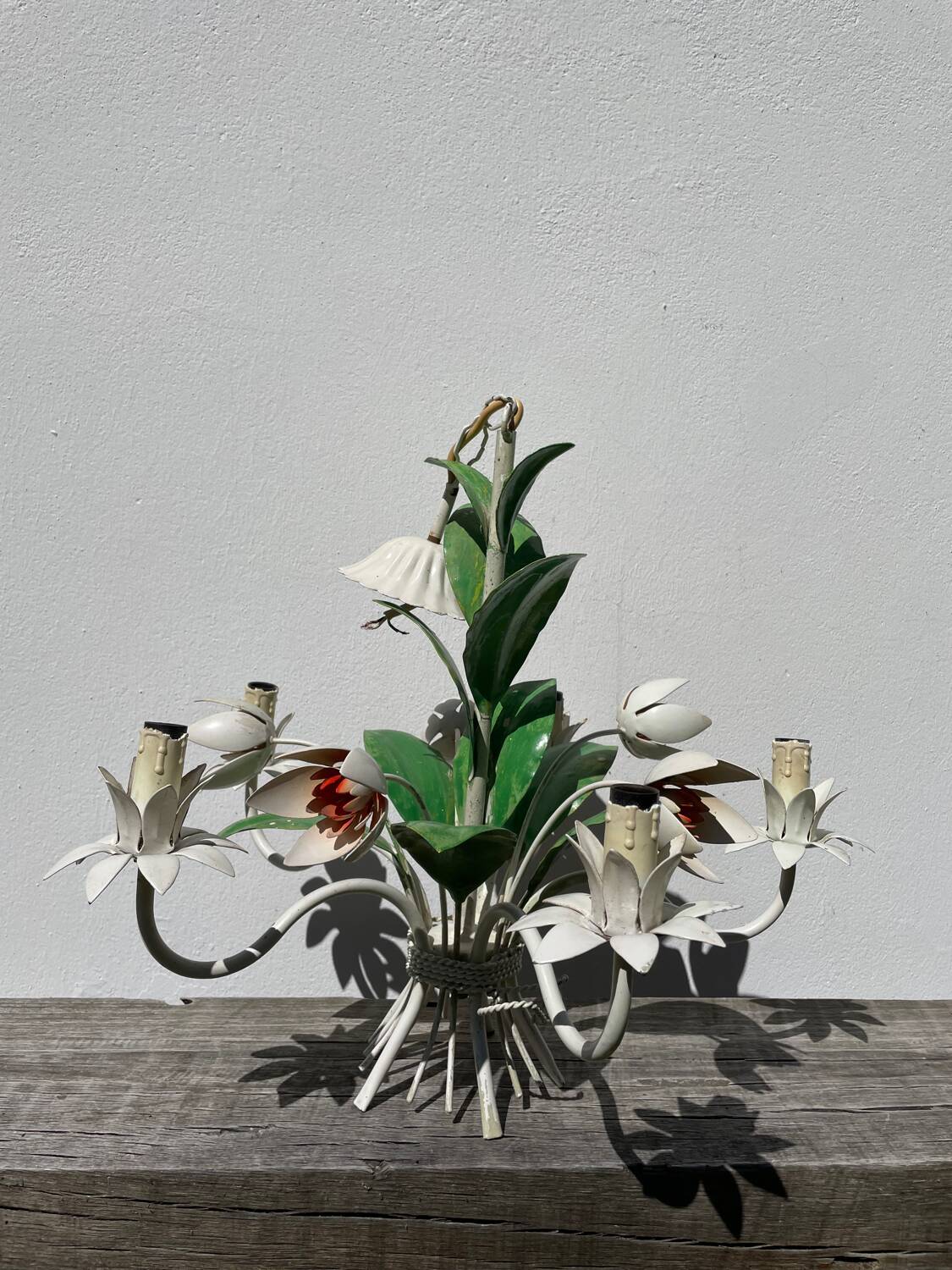 Metal flower bouquet ceiling chandelier