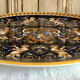 Gien Renaissance cake pie dish blue background 1971/1984