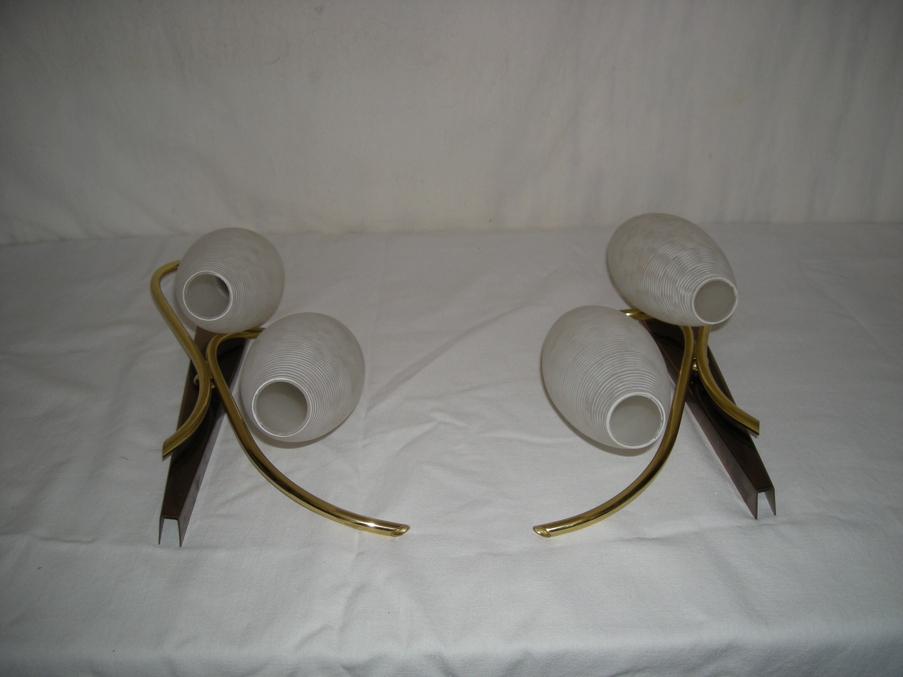 Pair of double sconces from the 50s