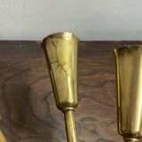 Five-branch wall sconce in brass, 1950s.